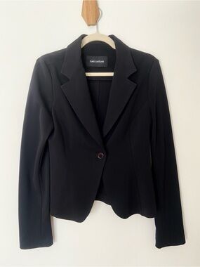 Flavio Castellani Fitted Black Blazer size 8